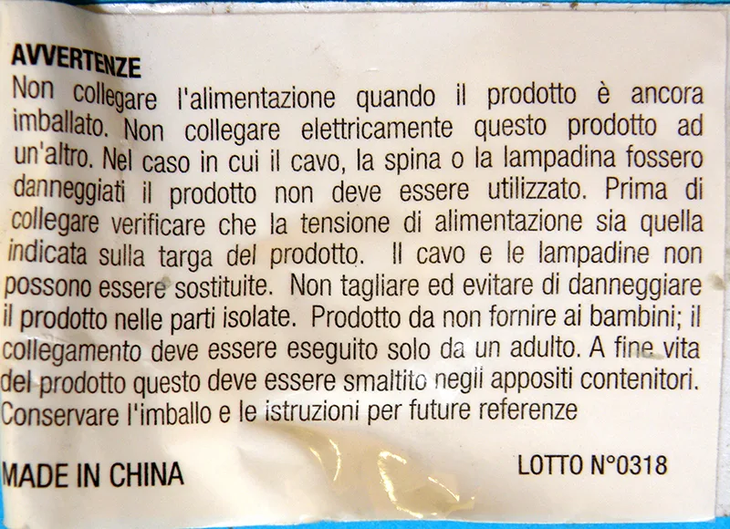 Catena di illuminazione «IDEA’S CHRISTMAS 100 LED  MINILUCCIOLE» — foto 5 dell'alert A12/00930/20
