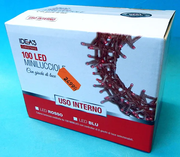 Catena di illuminazione «IDEA’S CHRISTMAS 100 LED  MINILUCCIOLE» (IDEA)