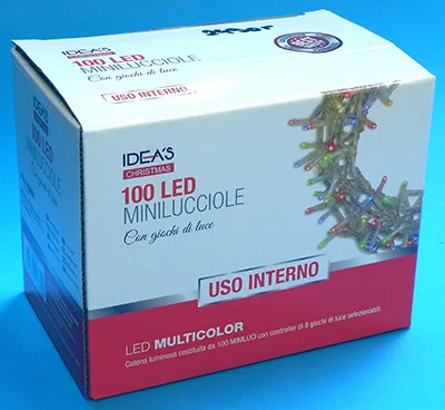 Catene di illuminazione «IDEA’S CHRISTMAS 100 LED  MINILUCCIOLE» — foto 3 dell'alert A12/01215/21
