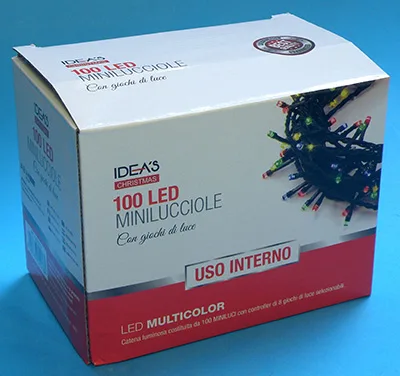 Catene di illuminazione «IDEA’S CHRISTMAS 100 LED  MINILUCCIOLE» — foto 5 dell'alert A12/01215/21