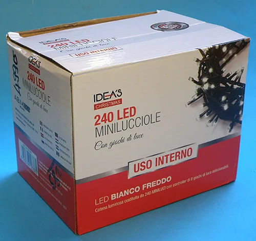 Catena di illuminazione «IDEA’S CHRISTMAS 240 LED MINILUCCIOLE» — foto 2 dell'alert A12/01134/21