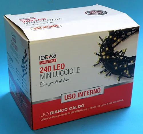Catena di illuminazione «IDEA’S CHRISTMAS 240 LED MINILUCCIOLE» — foto 3 dell'alert A12/01134/21