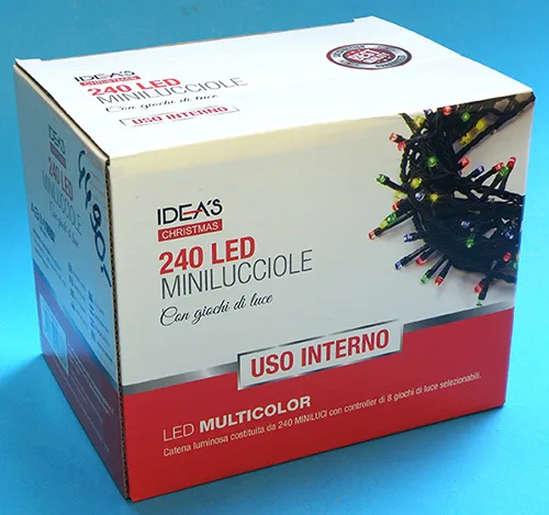 Catena di illuminazione «IDEA’S CHRISTMAS 240 LED MINILUCCIOLE» — foto 4 dell'alert A12/01134/21