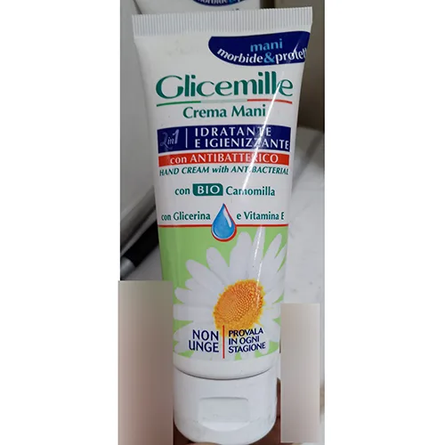 Crema per le mani «Idratante e igienizzante con antibatterico» (GLICEMILLE)