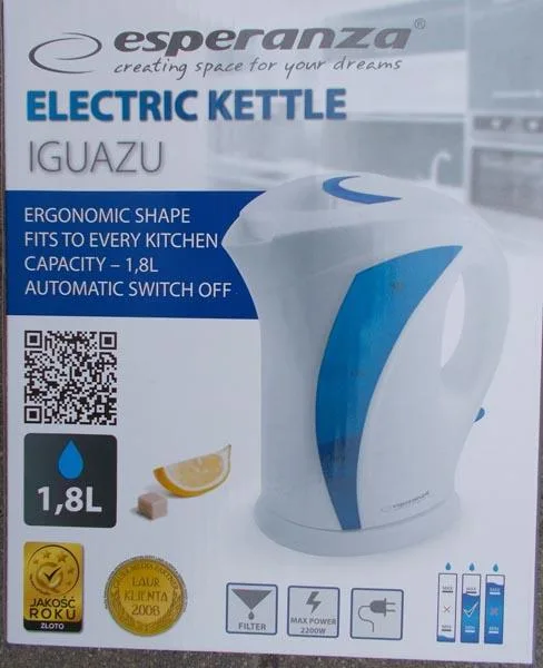 Bollitore elettrico «Iguazu / Electric Kettle» (Esperanza)