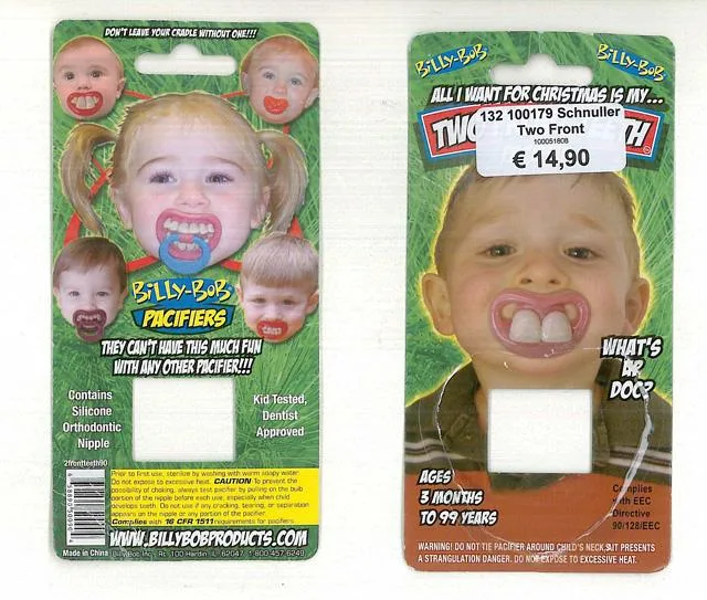 Il succhietto del bambino – Due denti anteriori — foto 2 dell'alert 1000/09