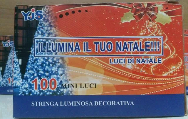 Catena di illuminazione «ILLUMINA IL TUO NATALE!!!» (YJS)