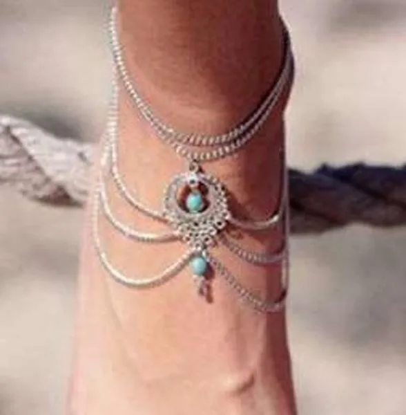 Bracciale alla caviglia «ILOVEDIY Anklet Bracelet de Cheville Argent Indien» — foto 1 dell'alert A12/1124/18