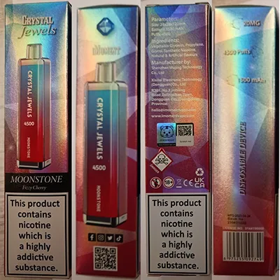 Sigaretta elettronica usa e getta «IMOMENT CRYSTAL JEWEL MOONSTONE Fizzy Cherry» — foto 5 dell'alert A12/00389/24
