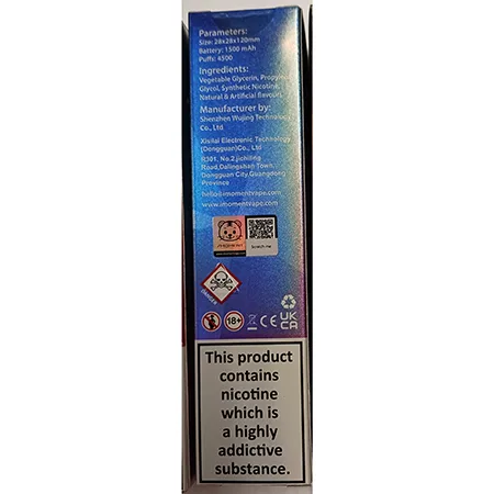 Sigaretta elettronica usa e getta «IMOMENT CRYSTAL JEWEL SAPPHIRE Blueberry Pomegranate» — foto 2 dell'alert A12/00386/24