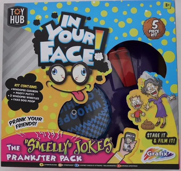 Confezione da scherzetto «In Your Face ! The "Smelly" Jokes Prankster Pack» — foto 2 dell'alert A12/0968/19