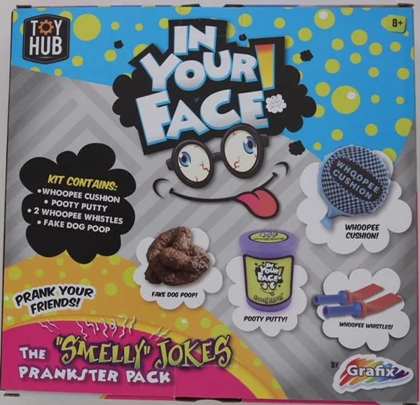 Confezione da scherzetto «In Your Face ! The "Smelly" Jokes Prankster Pack» — foto 3 dell'alert A12/0968/19
