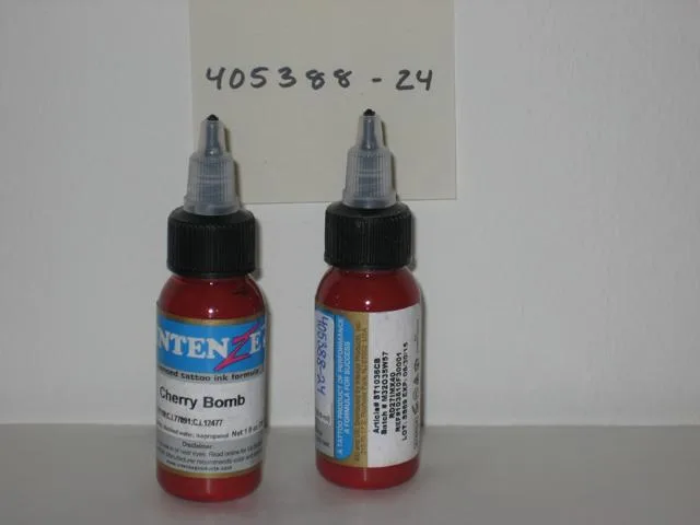 Inchiostro del tatuaggio: &amp;AMP; #13; &amp;AMP; #13;1. Intenze Cherry Bomb &amp; #13; &amp; #13;2. Inten (Intenze)