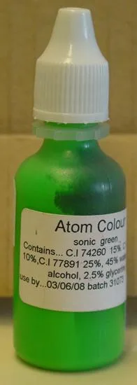 Inchiostro del tatuaggio – Colore Atom Verde Sonic, Giallo caldo e Arancione Blaze — foto 1 dell'alert 0915/07