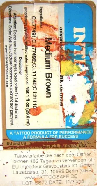 Inchiostro tatuaggio "Medium Brown" &amp; #13; &amp; #13; (Intenze)