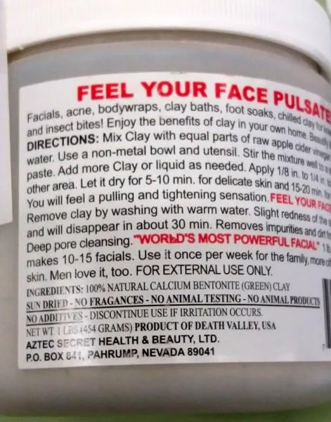 Maschera per il viso «Indian Healing Clay» — foto 2 dell'alert A12/1600/18
