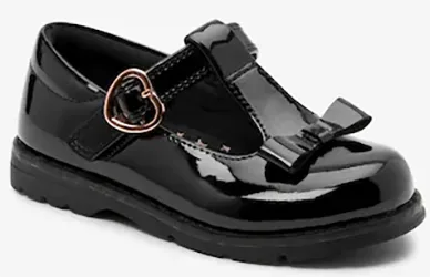 Scarpe per bambini «Infant T-Bar patent PU bow shoe» (Next)
