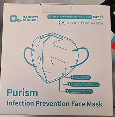 Maschera filtro particella «Infection Prevention Face Mask» (Daddy´s Choice)