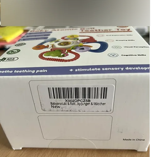 Giocattolo per dentizione «Infinno Jouet Dentition &amp; Hochet Bébé 0-12 Mois Avec Anneau à Tirer (Baby Atomic Bal…»