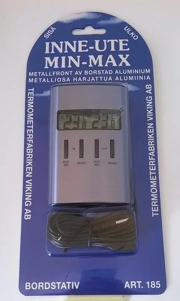 Termometro digitale «Inne-Ute Min-Max» (TERMOMETERFABRIKEN VIKING)