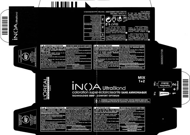 Prodotto per la colorazione dei capelli «Inoa Ultra Blond» (L'OREAL)