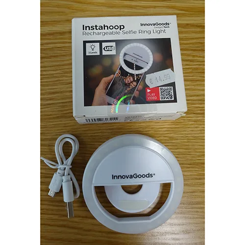Luce ad anello «Instahoop Rechargeable Selfie Ring Light» (INNOVA GOODS)