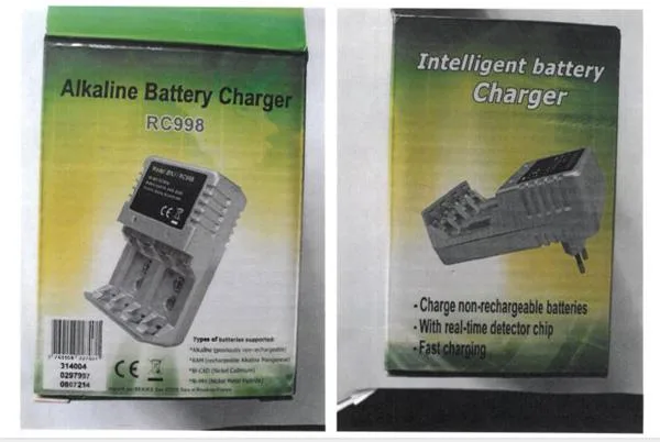 Caricabatterie «Intelligent battery Charger» — foto 3 dell'alert A12/0118/19