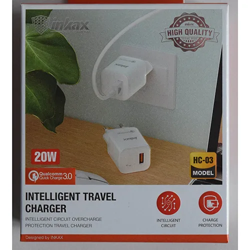 Caricabatterie USB «INTELLIGENT TRAVEL CHARGER» (INKAX)