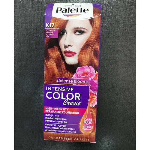 Tintura per capelli «Intense Blooms INTENSIVE COLOR Creme HIGH-INTENSITY PERMANENT COLORATION K17 INTENZIVNÍ …» (Schwarzkopf Palette)