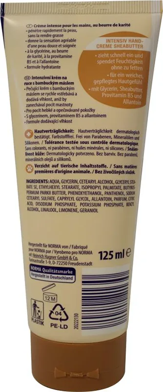 Crema per le mani «Intensiv Handcreme mit Sheabutter &amp; Allantoin» — foto 1 dell'alert A12/01113/20
