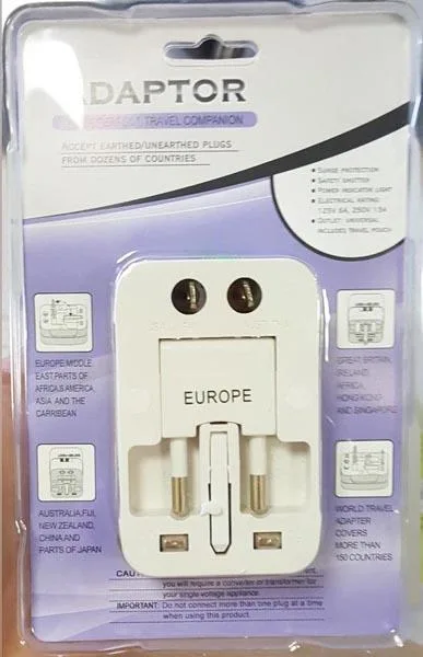 Adattatore per spina da viaggio «International Adaptor / Travel Universal Adaptor» — foto 2 dell'alert A12/1061/16
