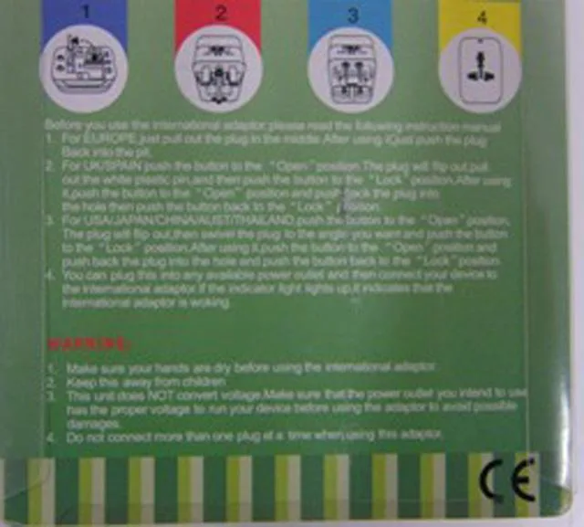 Adattatore della spina «International Adaptor» — foto 1 dell'alert A12/1760/13