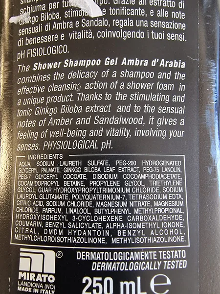 Gel doccia «Intesa Sex Unisex Ambra D'Arabia» — foto 2 dell'alert A12/01517/23
