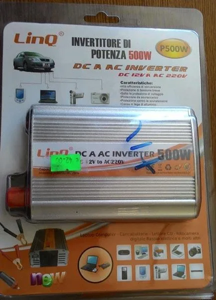 Inverter di potenza dell'automobile «INVERTITORE DI POTENZA 500W» — foto 1 dell'alert A12/0910/16