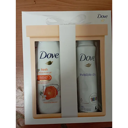 Set di cosmetici «Invisible Dry antiperspirant spray + Go Fresh Revitalize nourishing shower gel» (Dove)