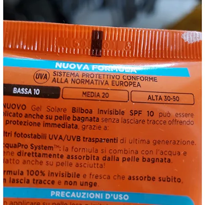 Gel per la protezione solare «Invisible Gel solare» — foto 6 dell'alert A12/02131/24