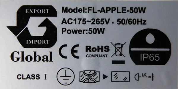 Proiettore a LED «IP65 LED FLOOD LIGHT REFLECTOR» — foto 4 dell'alert A12/1752/18