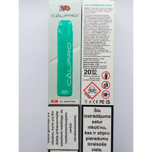 Sigaretta elettronica usa e getta «IVG CALIPRO» — foto 1 dell'alert A12/00747/24
