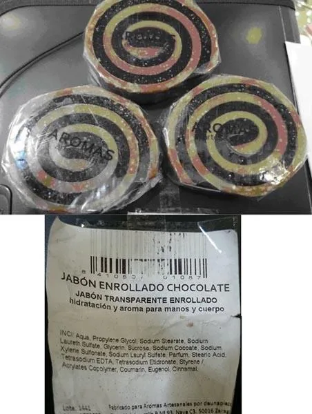 Sapone «Jabon Enrollado Chocolate» — foto 1 dell'alert A12/0604/15