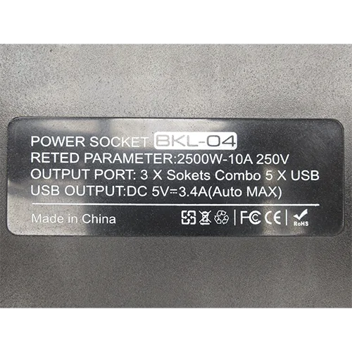 Presa di corrente «Jatkojohto (5*USB, 3*230V)» — foto 3 dell'alert SR/02646/26