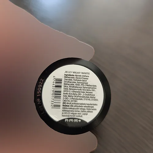 Smalto per unghie in gel «Jelly Milky White Builder Gel» — foto 5 dell'alert SR/04010/25