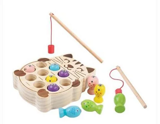 Gioco di pesca magnetica «Jeu de pêche en bois magnétique jeu de puzzle- "Fishing game"» — foto 3 dell'alert A12/02734/23