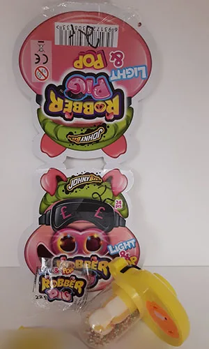 Giocattolo «Johny Bee Robber Pig Light & Pop 22 g» — foto 3 dell'alert A12/01485/21