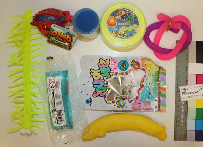 Puffer giocattolo e melma set «Jokes&Gags Fidget Toy Set sooooo stretchy sooooo squeezy» — foto 3 dell'alert A12/00878/22