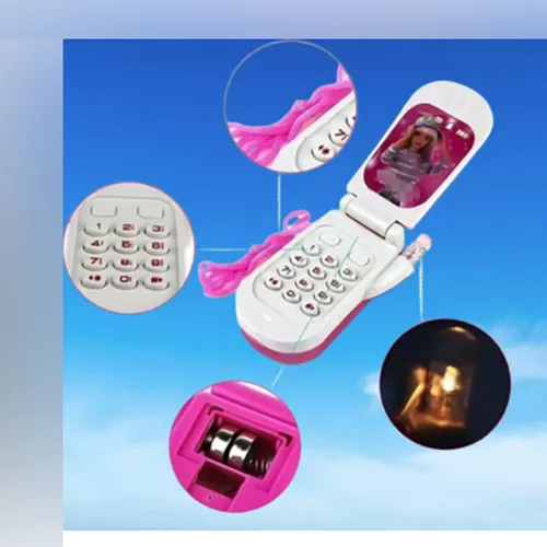 Telefono giocattolo «Jouet de téléphone portable brillant pour enfants, musique électronique» (Mitty)
