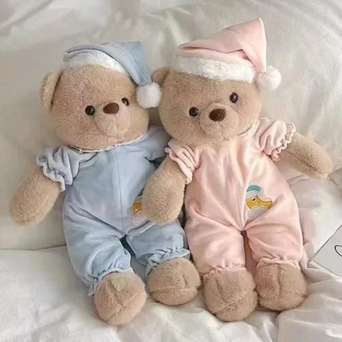 Giocattolo morbido «Jouet en peluche en forme d'ours mignon, pourpée en forme d'ours mignon avec vêtements d…»