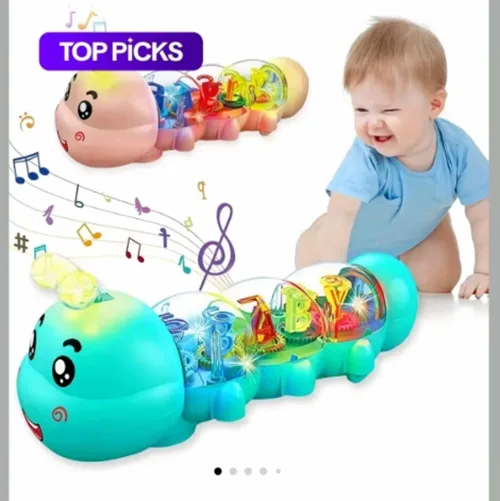 Giocattolo di plastica «Jouet rampant, jouet pour le ventre en forme de chenille avec lumière et musique, Gear c…» — foto 5 dell'alert SR/02621/26