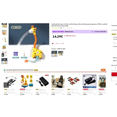 Giocattolo da bagno «Jouets de bain pour enfants, artefact de jeu d'eau électrique pour garçons et filles» — foto 3 dell'alert SR/01012/26
