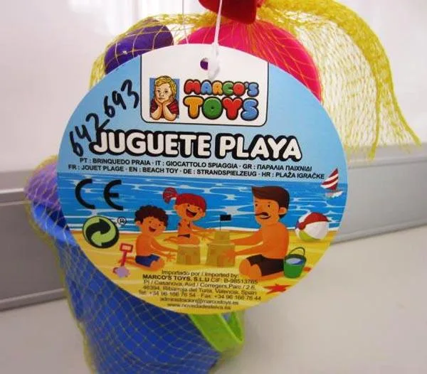 Set di giocattoli da spiaggia «Juguete playa» — foto 4 dell'alert A12/1991/18