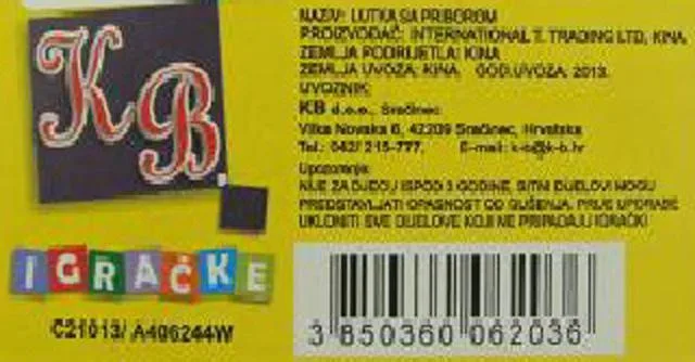 Bambola di plastica «Jump Rope» (KB)